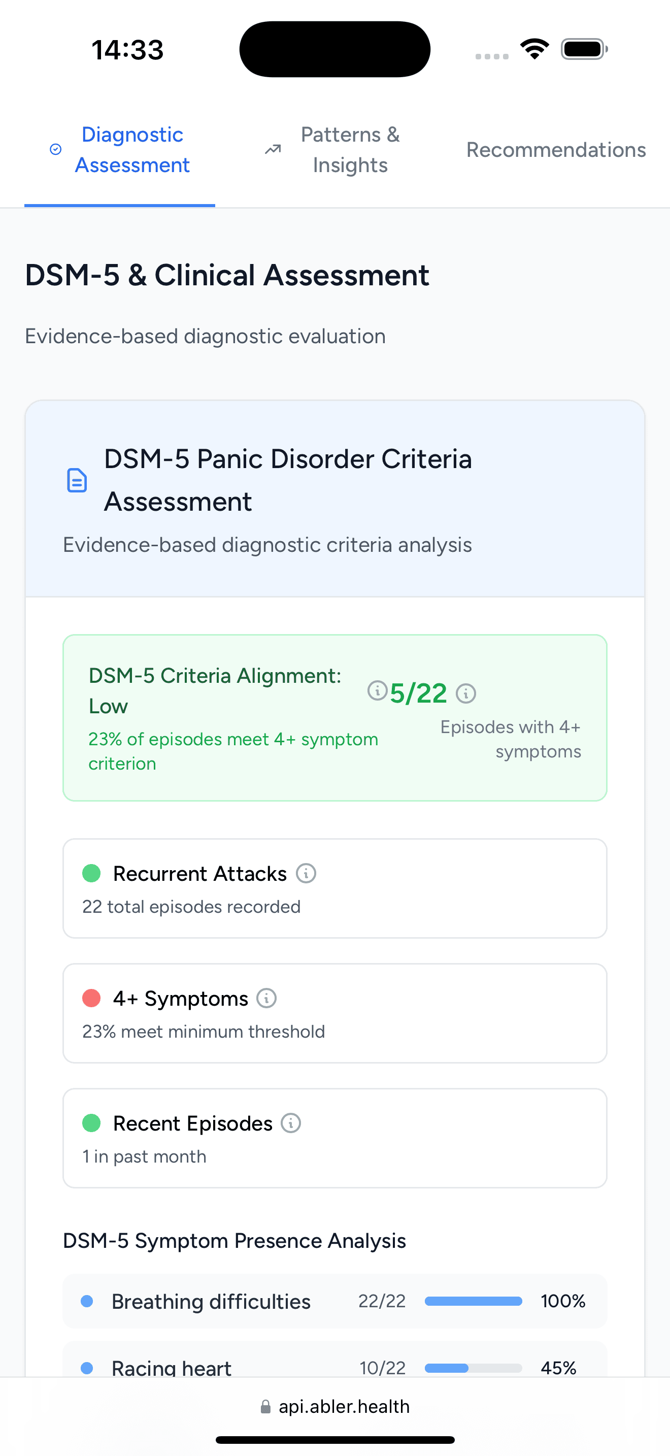 Share reports with healthcare professionals